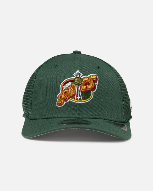 New Era Seattle SuperSonics 'HWC' 9SEVENTY Trucker Stretch Snapback Dark Green sold by Culture Kings