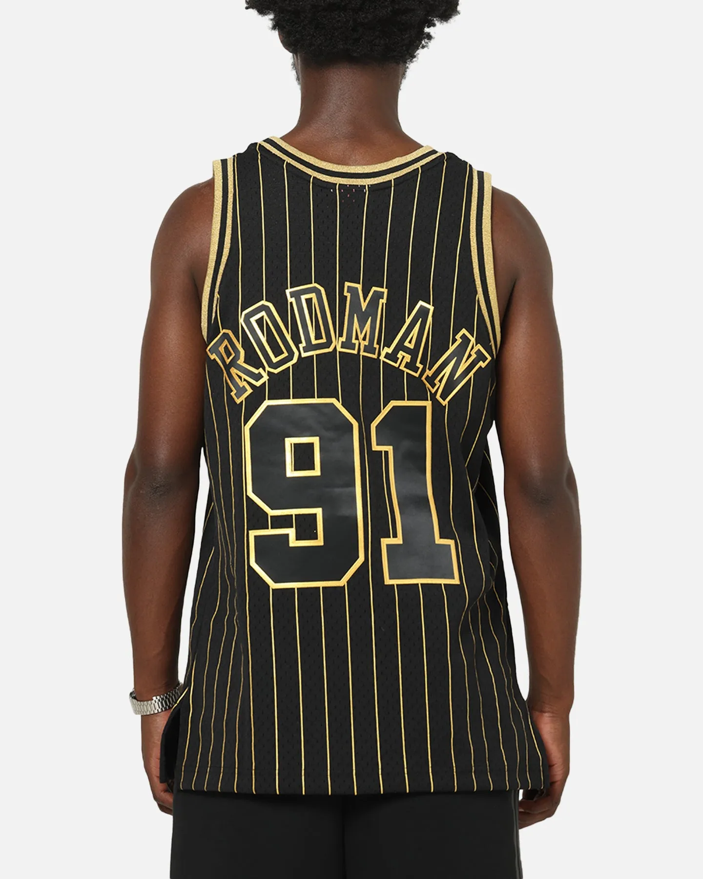 Mitchell & Ness Chicago Bulls Dennis Rodman Swing Jersey Black/Gold sold by Culture Kings product image thumbnail 2