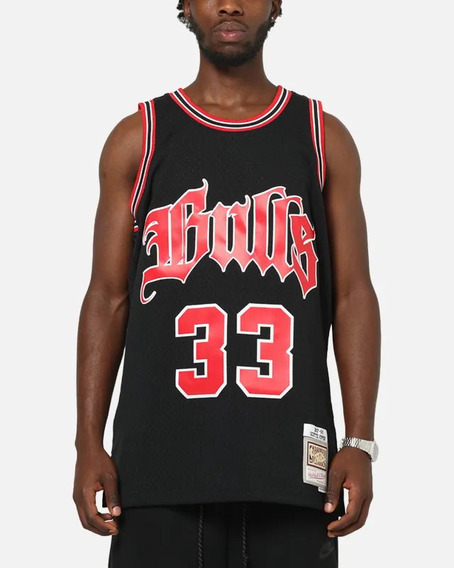 Mitchell & Ness Chicago Bulls Scottie Pippen Gothic Swing Jersey Black sold by Culture Kings
