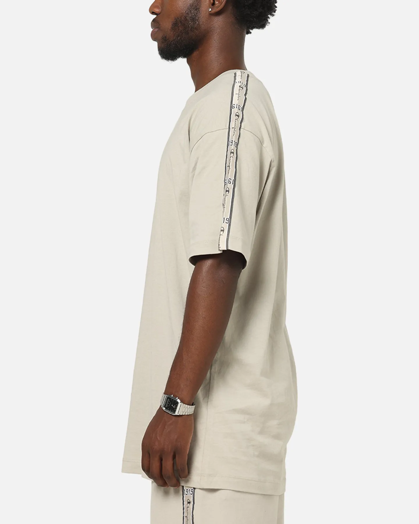 Champion SPS Lux Taping T-Shirt Beige sold by Culture Kings product image thumbnail 5