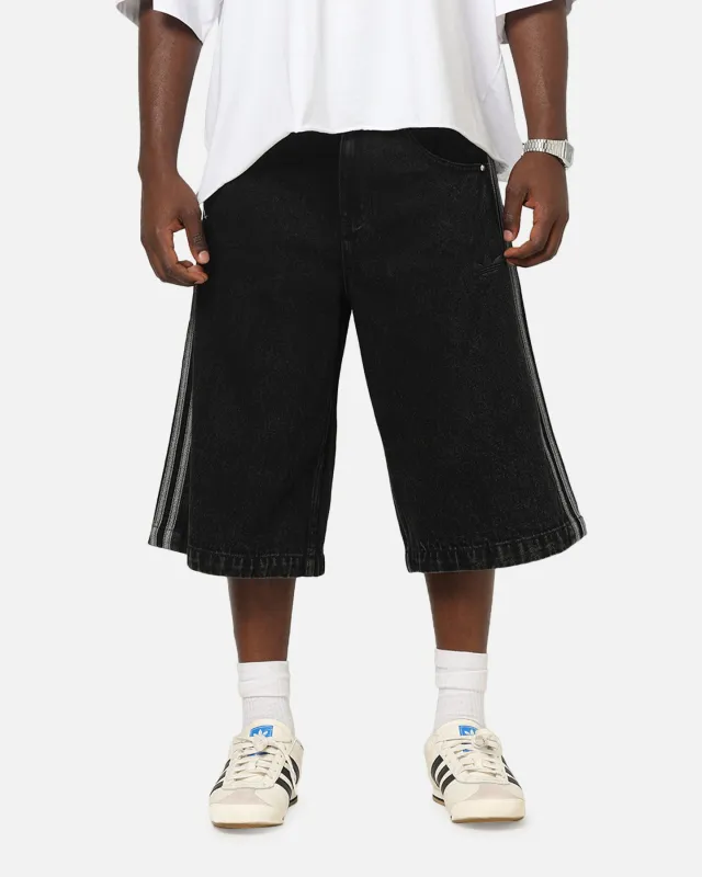 Adidas Firebird Denim Shorts Black Denim made by Adidas
