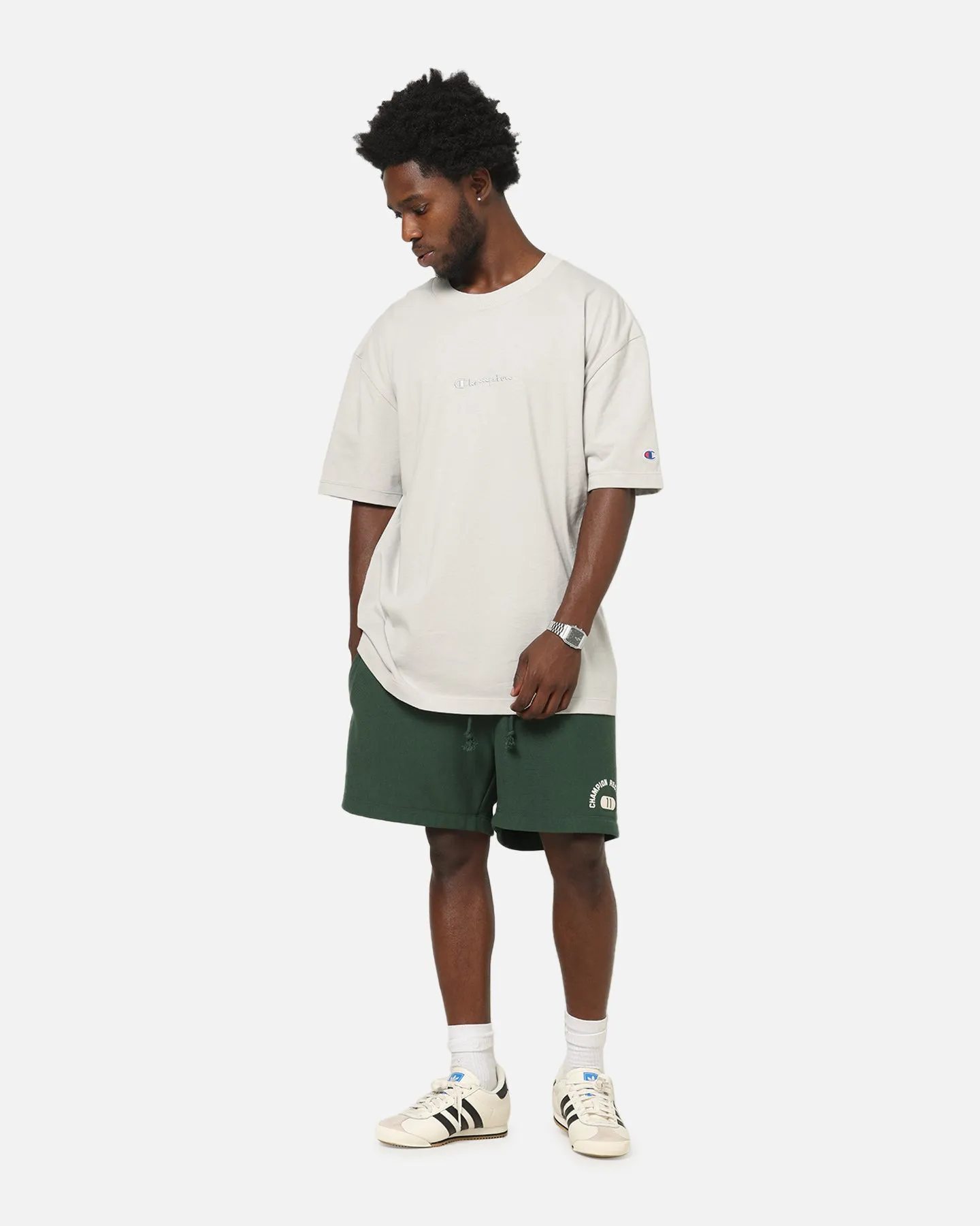 Champion Reverse Weave Terry Flock 5" Shorts Dark Green sold by Culture Kings product image thumbnail 2