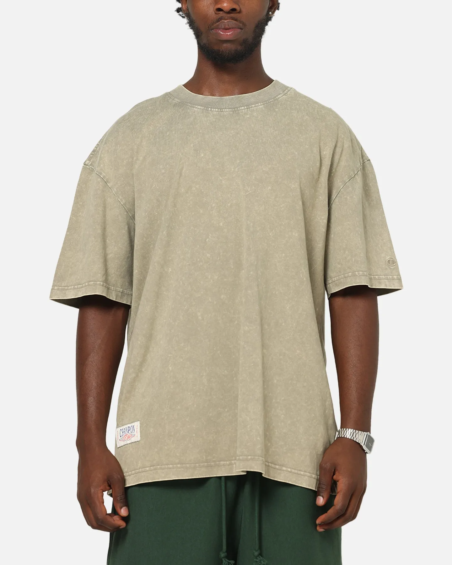 Champion Mineral Wash T-Shirt Stone sold by Culture Kings