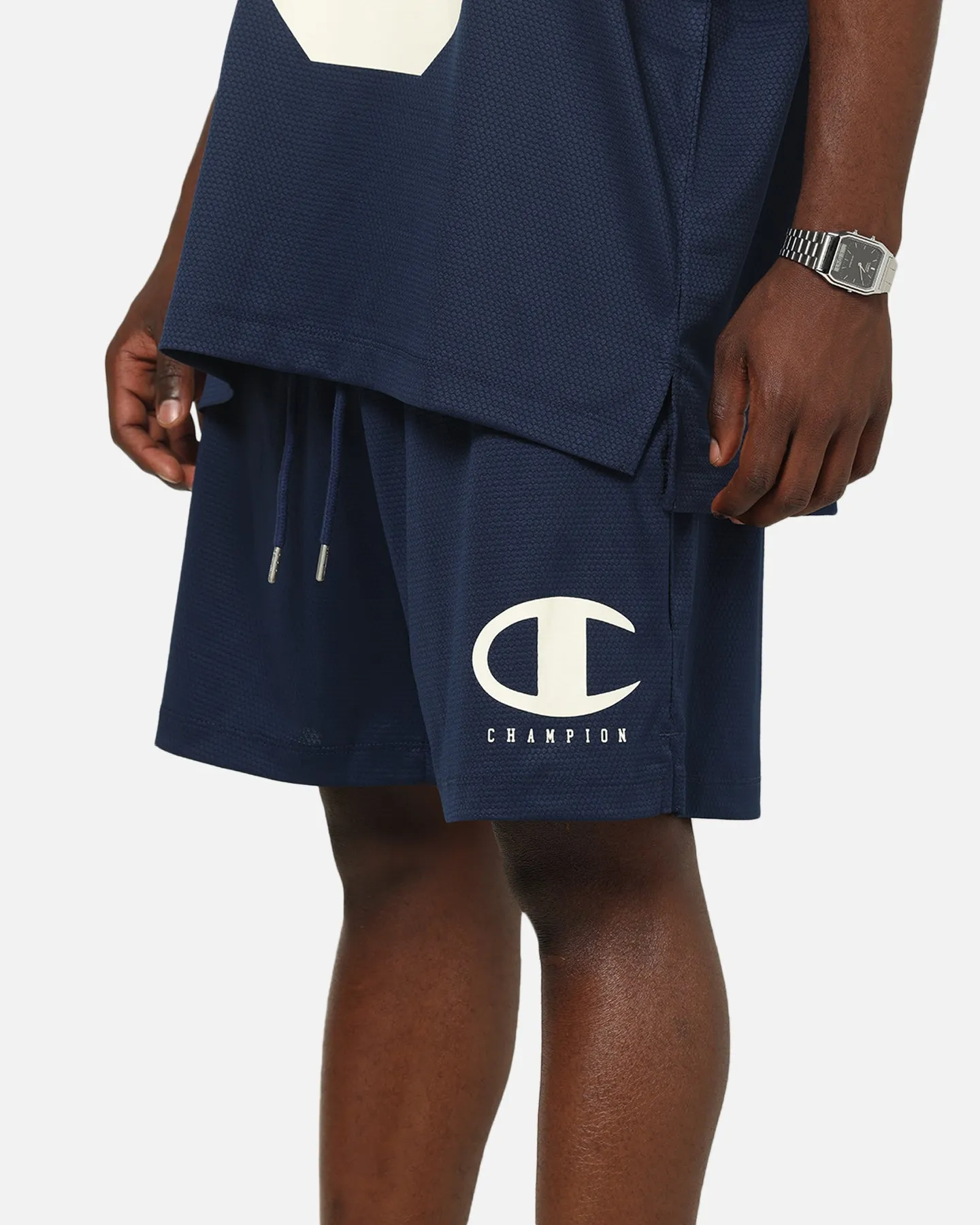 Champion Rochester Mesh Shorts Navy sold by Culture Kings product image thumbnail 3