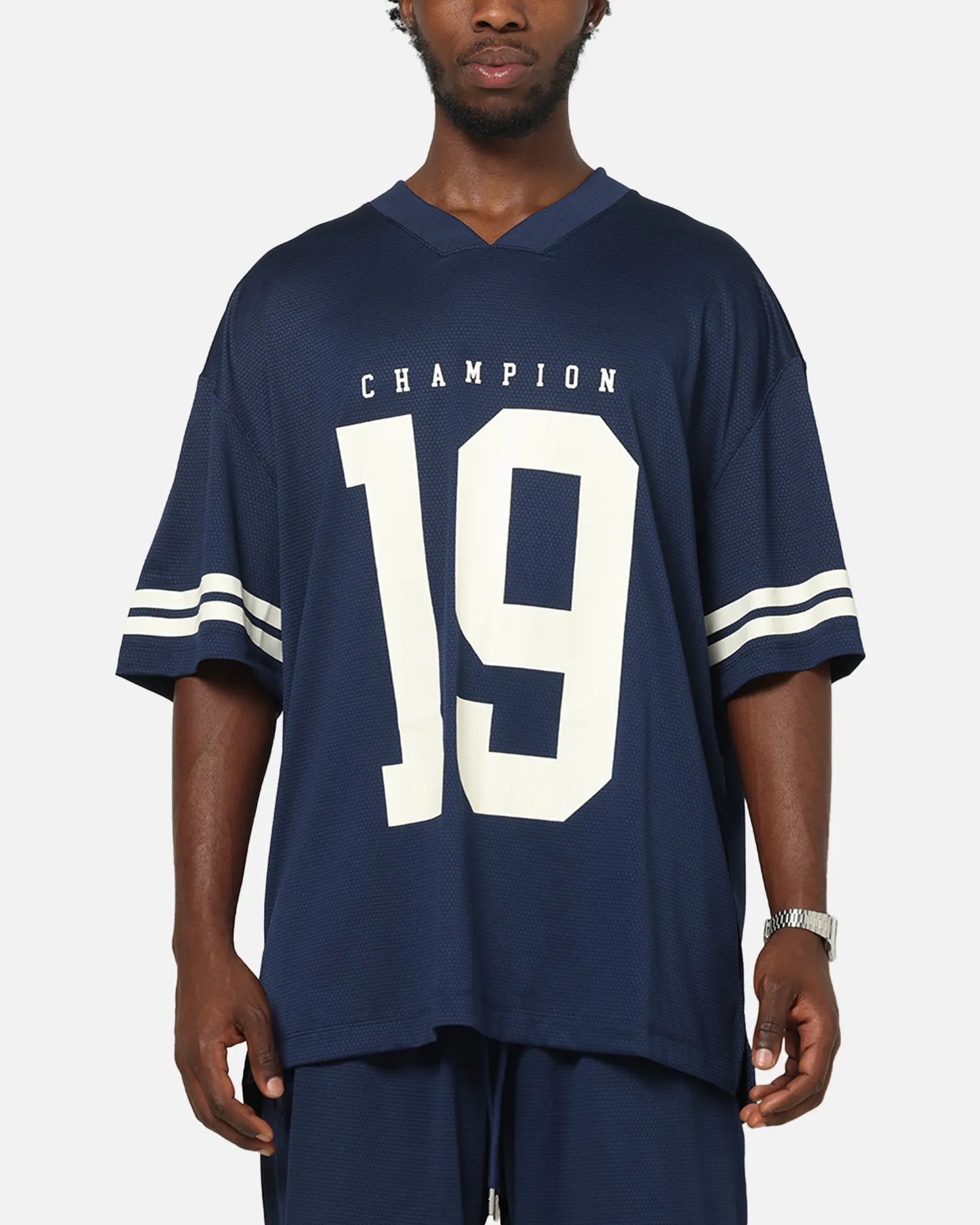 Champion Rochester Mesh T-Shirt Navy sold by Culture Kings