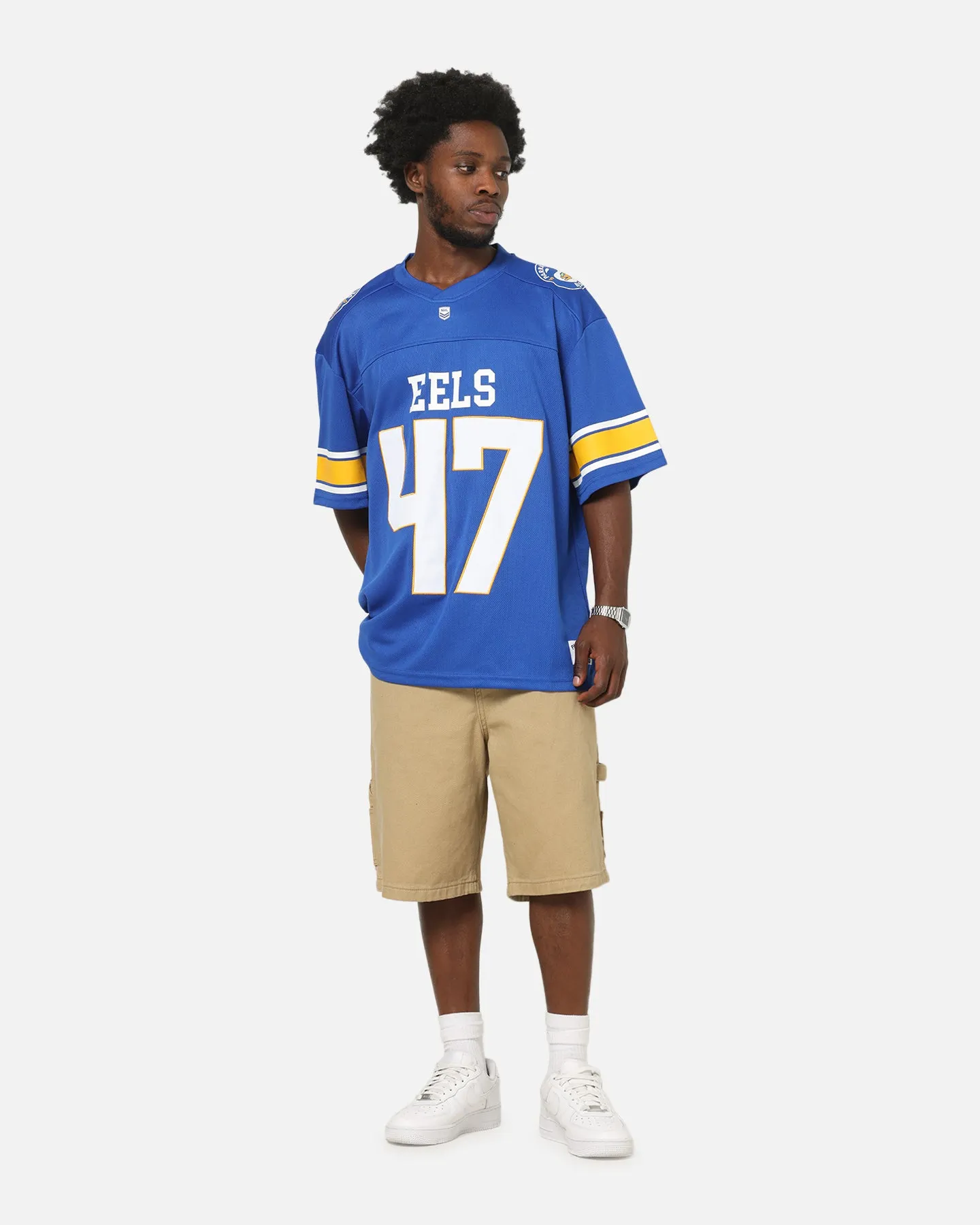 Bleacher Athletic Parramatta Eels NRL Gridiron Mesh Jersey Official Team Color sold by Culture Kings product image thumbnail 3