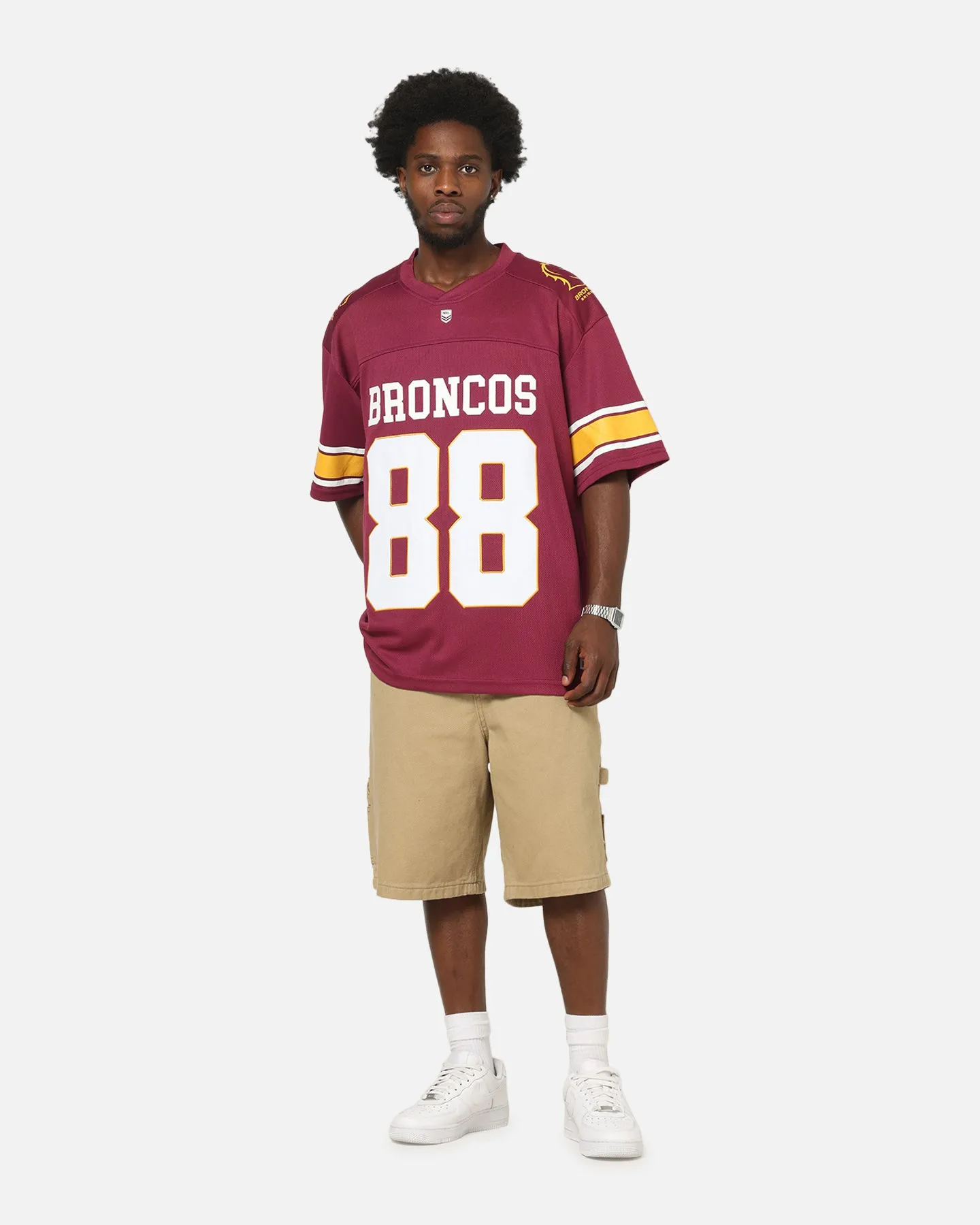 Bleacher Athletic Brisbane Broncos NRL Gridiron Mesh Jersey Official Team Color sold by Culture Kings product image thumbnail 3