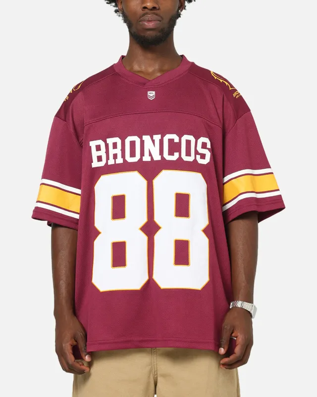 Bleacher Athletic Brisbane Broncos NRL Gridiron Mesh Jersey Official Team Color sold by Culture Kings