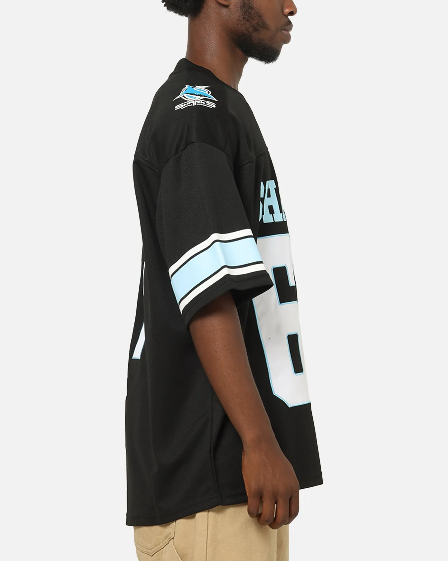 Bleacher Athletic Cronulla-Sutherland Sharks NRL Gridiron Mesh Jersey Official Team Color sold by Culture Kings product image thumbnail 5