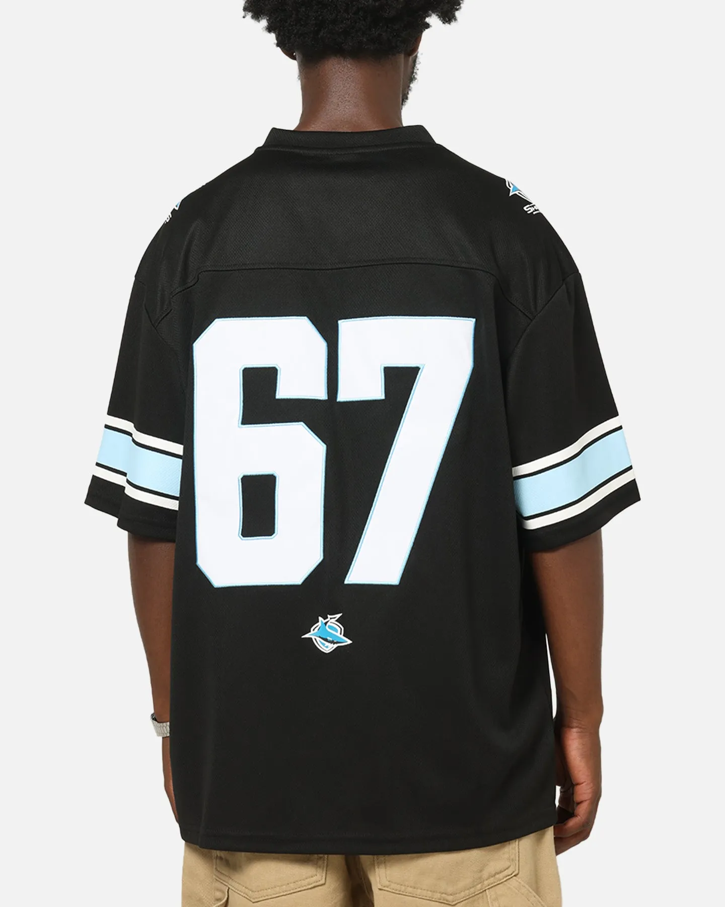 Bleacher Athletic Cronulla-Sutherland Sharks NRL Gridiron Mesh Jersey Official Team Color sold by Culture Kings product image thumbnail 2