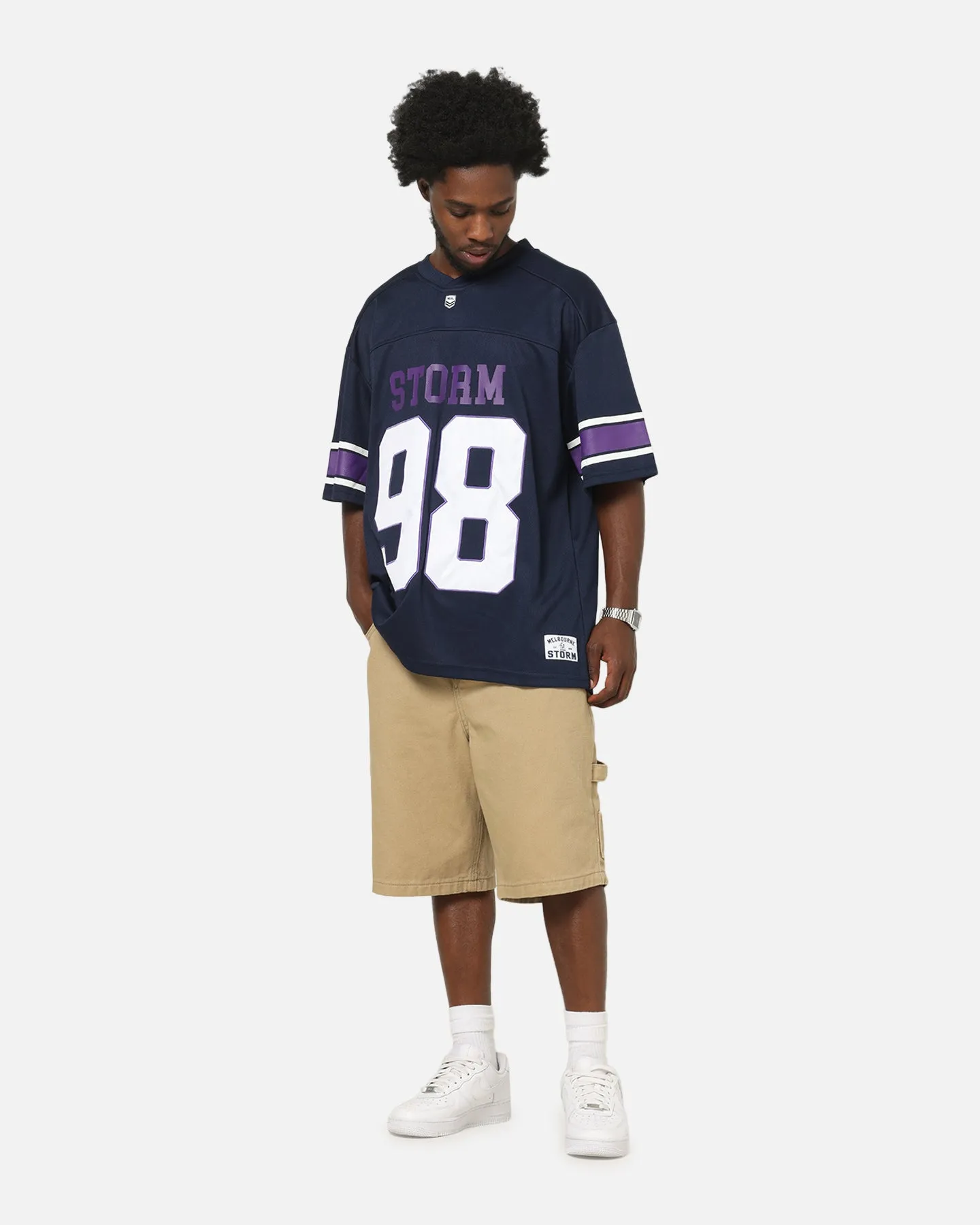 Bleacher Athletic Melbourne Storm NRL Gridiron Mesh Jersey Official Team Color sold by Culture Kings product image thumbnail 3