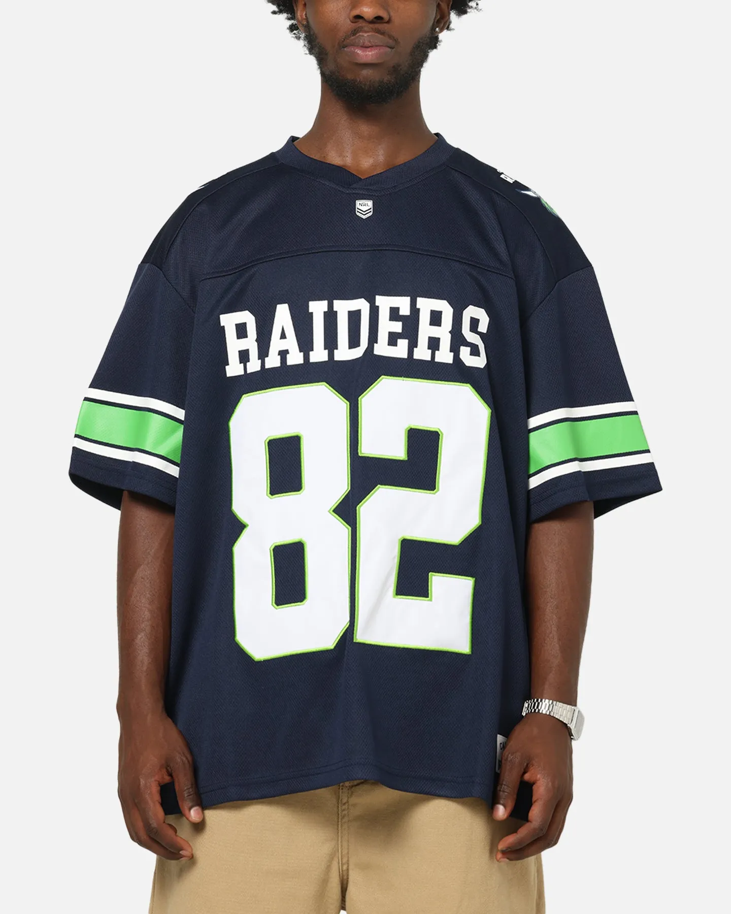 Bleacher Athletic Canberra Raiders NRL Gridiron Mesh Jersey Official Team Color sold by Culture Kings