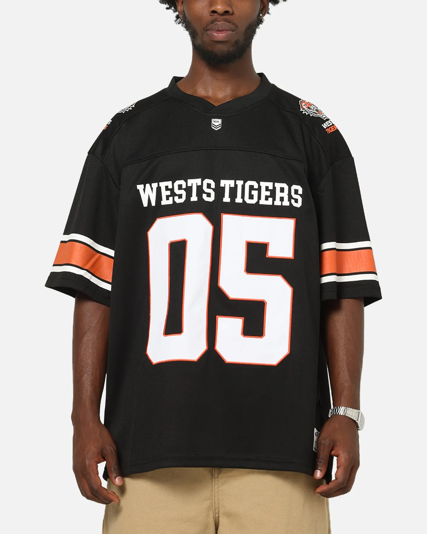 Bleacher Athletic Wests Tigers NRL Gridiron Mesh Jersey Official Team Color sold by Culture Kings
