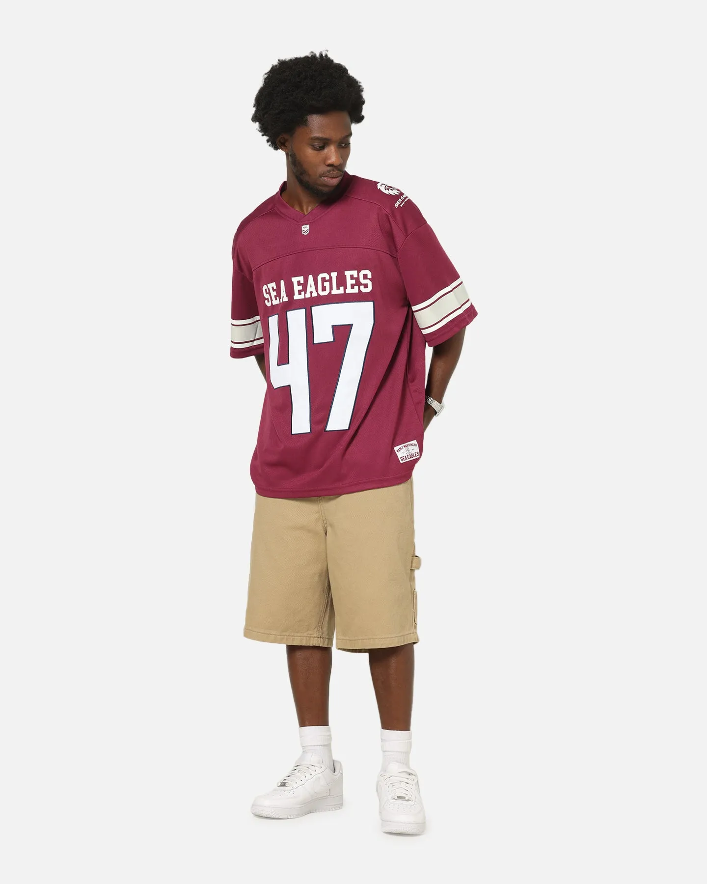 Bleacher Athletic Manly Warringah Sea Eagles NRL Gridiron Mesh Jersey Official Team Color sold by Culture Kings product image thumbnail 3