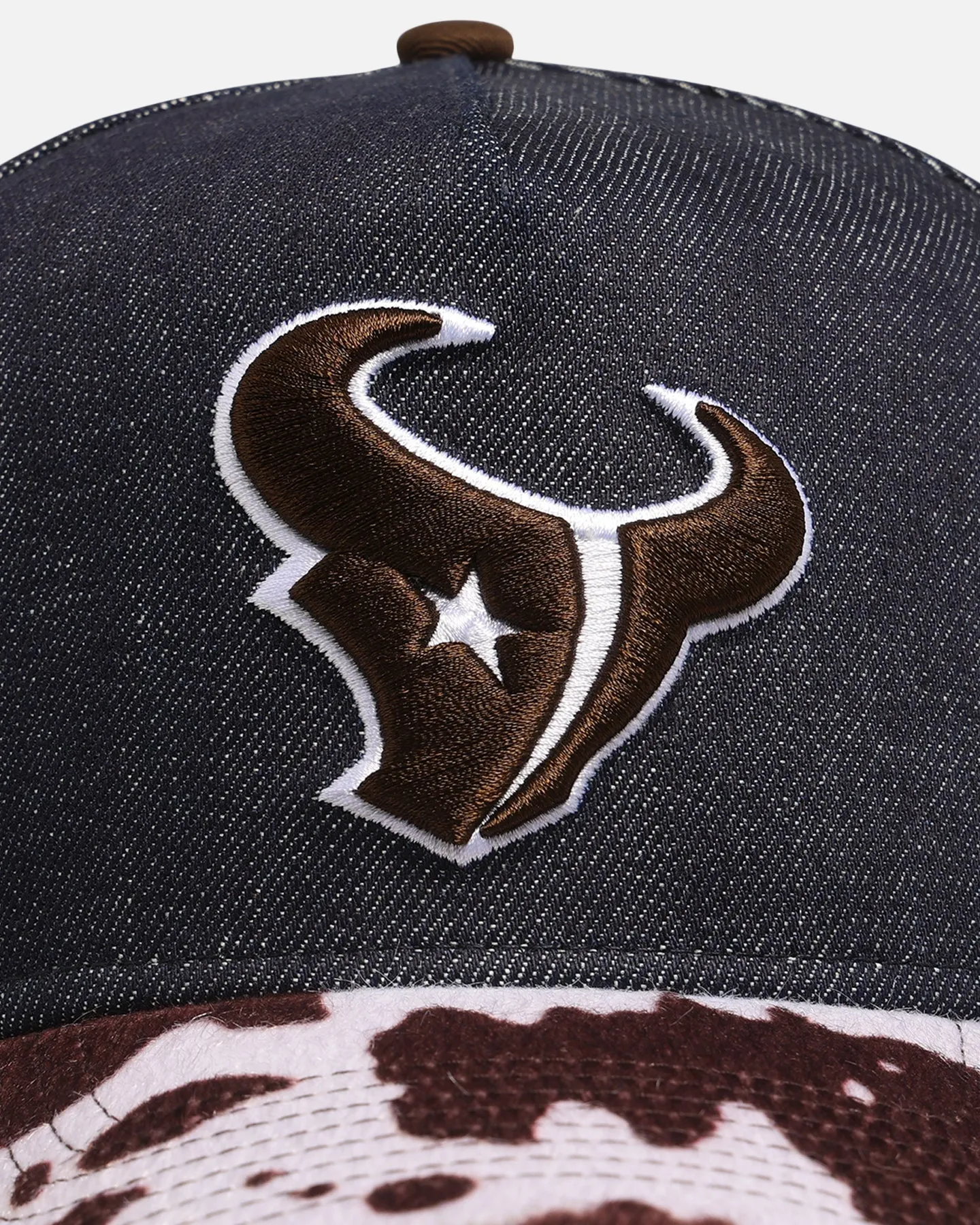 New Era Houston Texans 'Denim Cowhide' 9FORTY A-Frame Snapback Navy sold by Culture Kings product image thumbnail 5