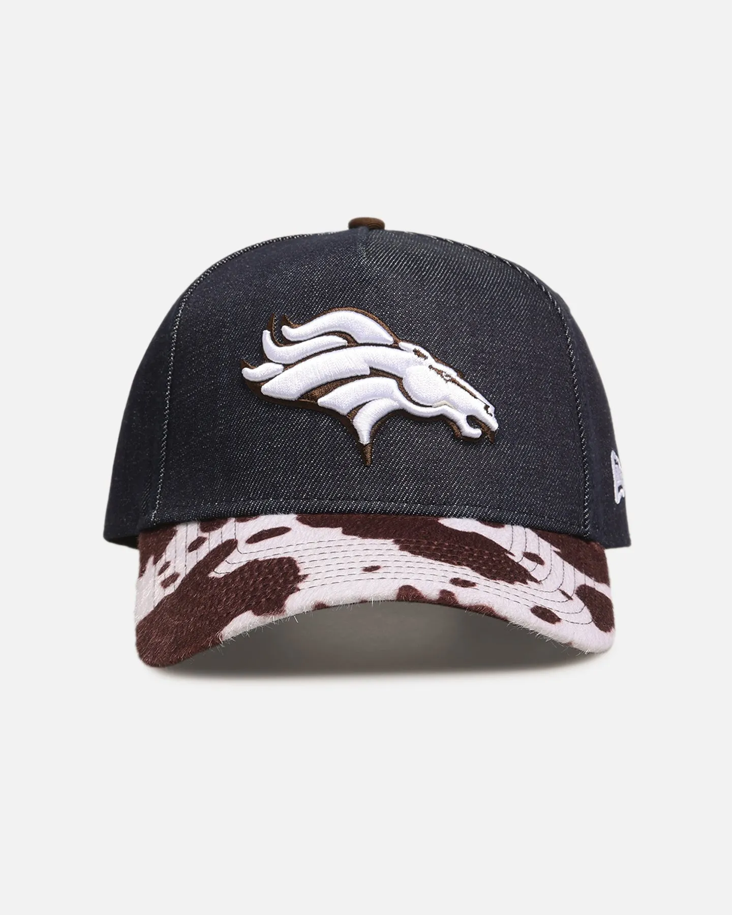 New Era Denver Broncos 'Denim Cowhide' 9FORTY A-Frame Snapback Navy sold by Culture Kings