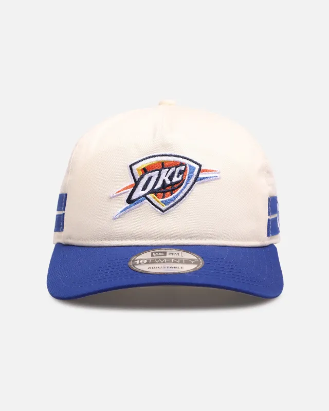 New Era Oklahoma City Thunder 'Stripe' 19TWENTY Snapback Chrome/Official Team Color sold by Culture Kings