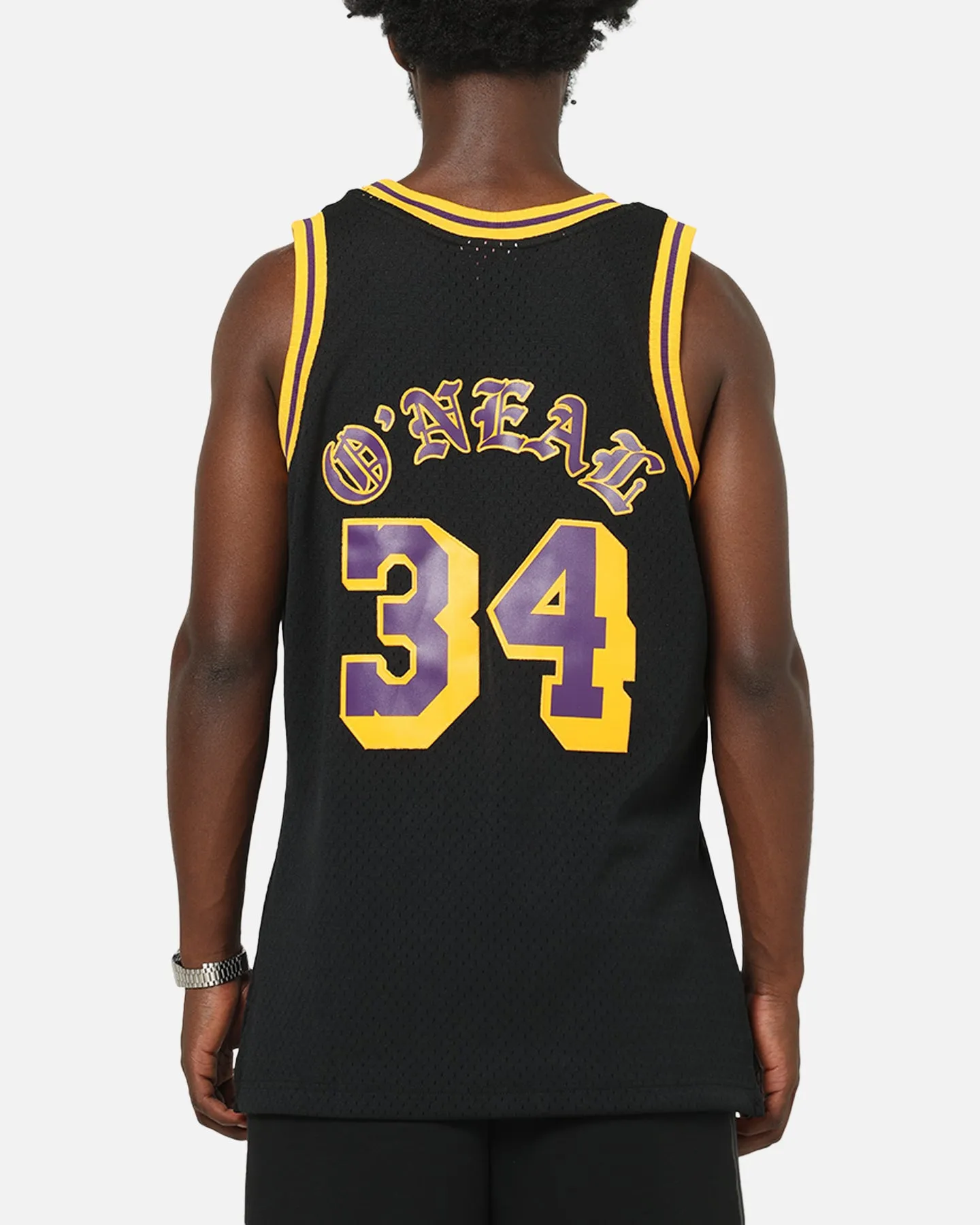 Mitchell & Ness Los Angeles Lakers Shaquille O'Neal Gothic Swing Jersey Black sold by Culture Kings product image thumbnail 2