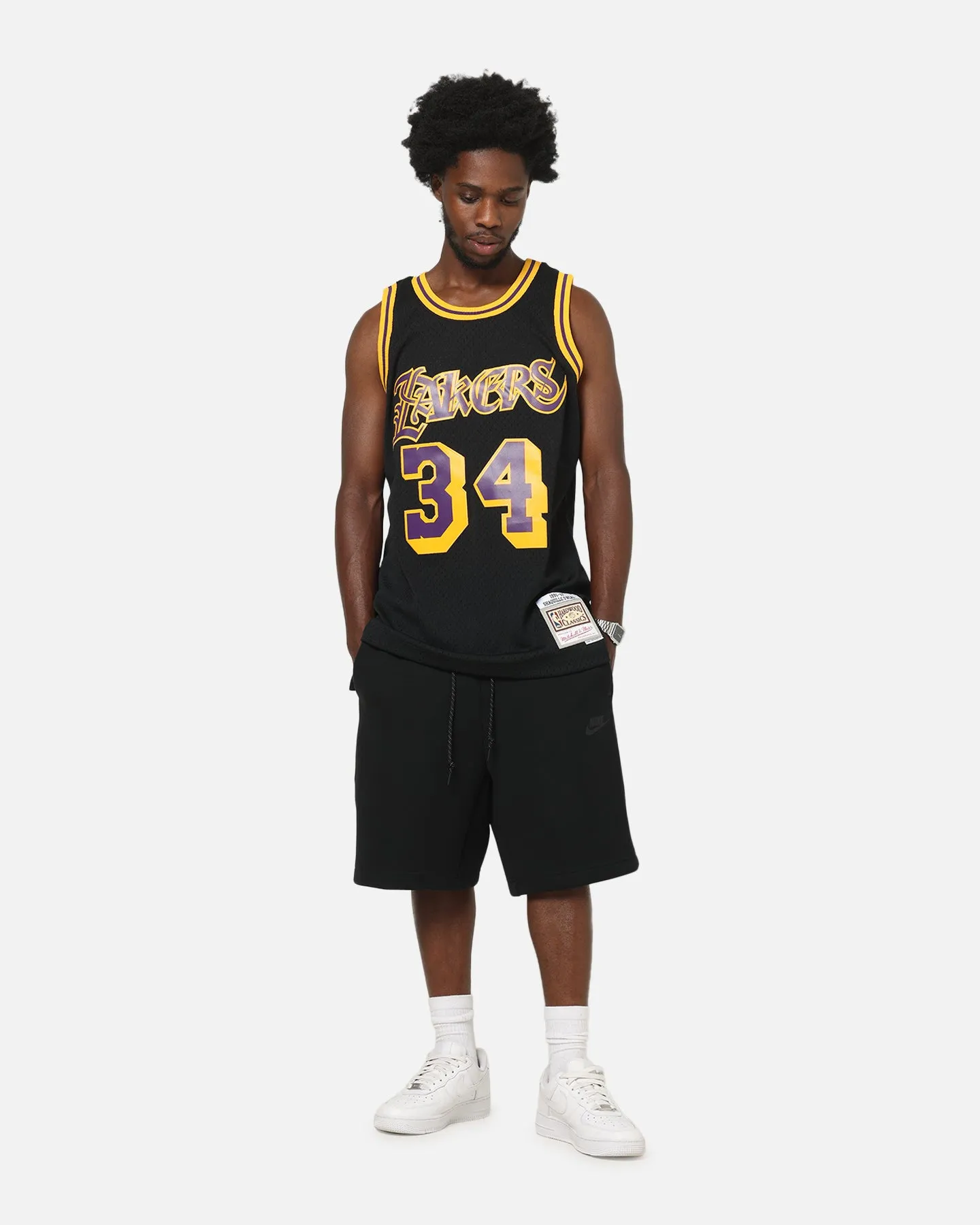 Mitchell & Ness Los Angeles Lakers Shaquille O'Neal Gothic Swing Jersey Black sold by Culture Kings product image thumbnail 3