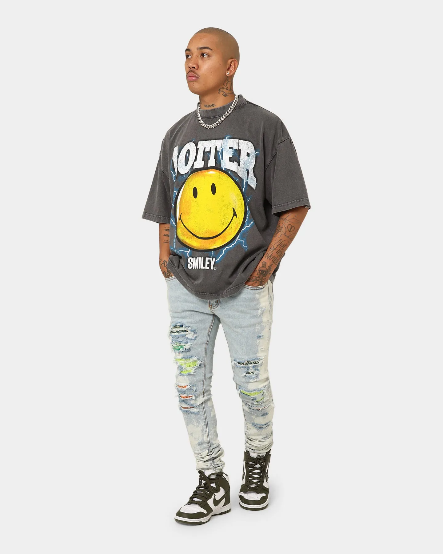 MNML X409 Stretch Rhinestone Denim Jeans Blue sold by Culture Kings product image thumbnail 2