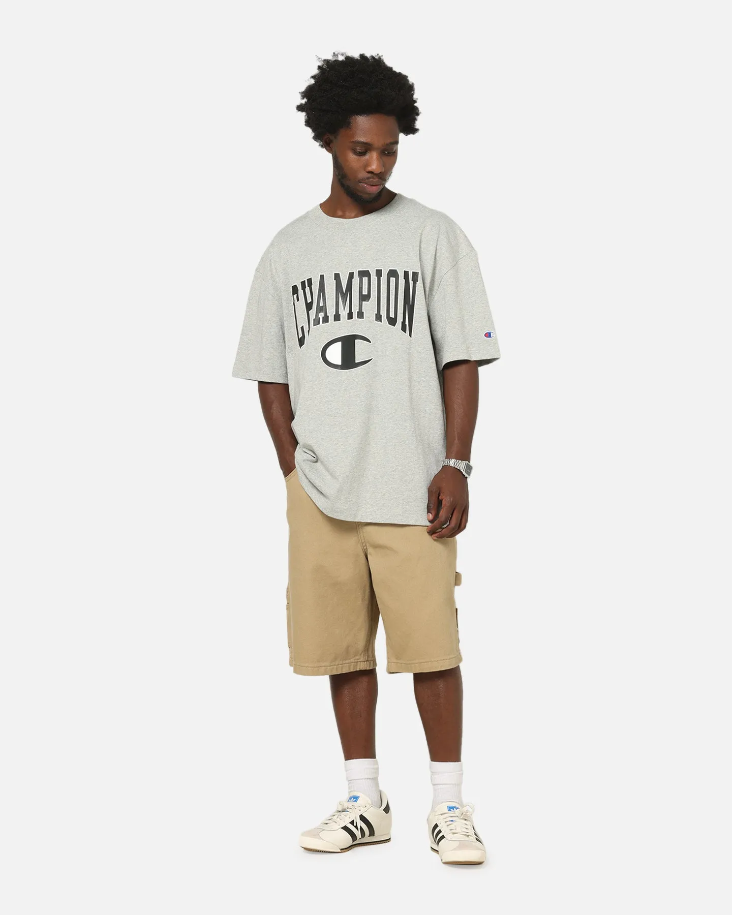 Champion CH Crew Athletic T-Shirt Grey Marle sold by Culture Kings product image thumbnail 2