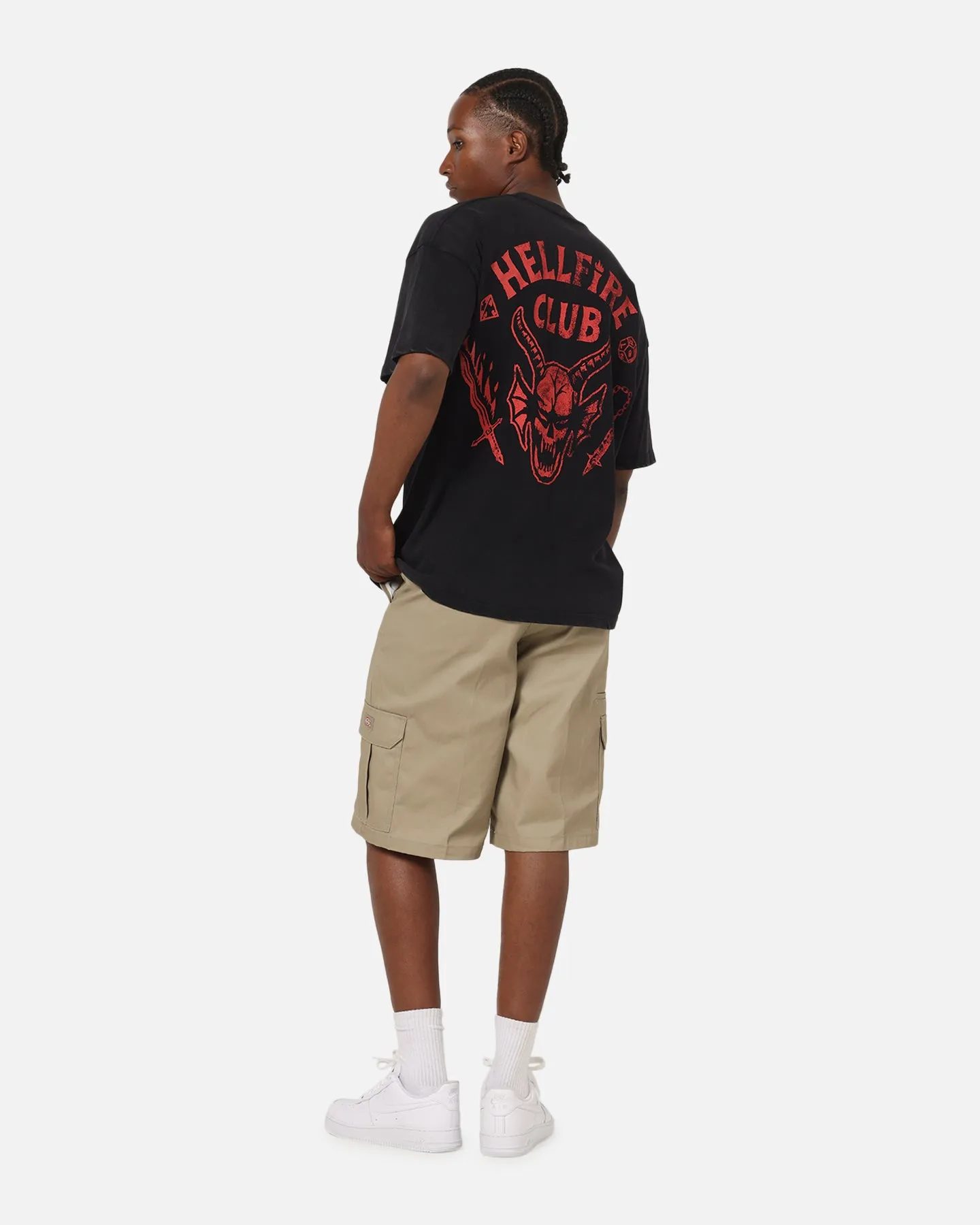 73Studio X Stranger Things Hellfire Lives T-Shirt Black Acidwash sold by Culture Kings product image thumbnail 3