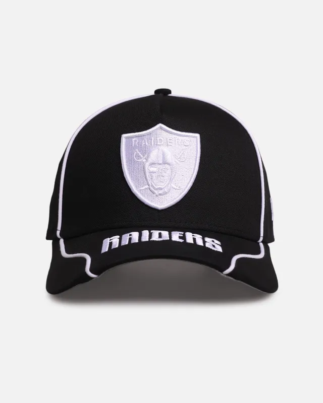 New Era Las Vegas Raiders 'Piping' 9FORTY A-Frame Snapback Black/White made by New Era