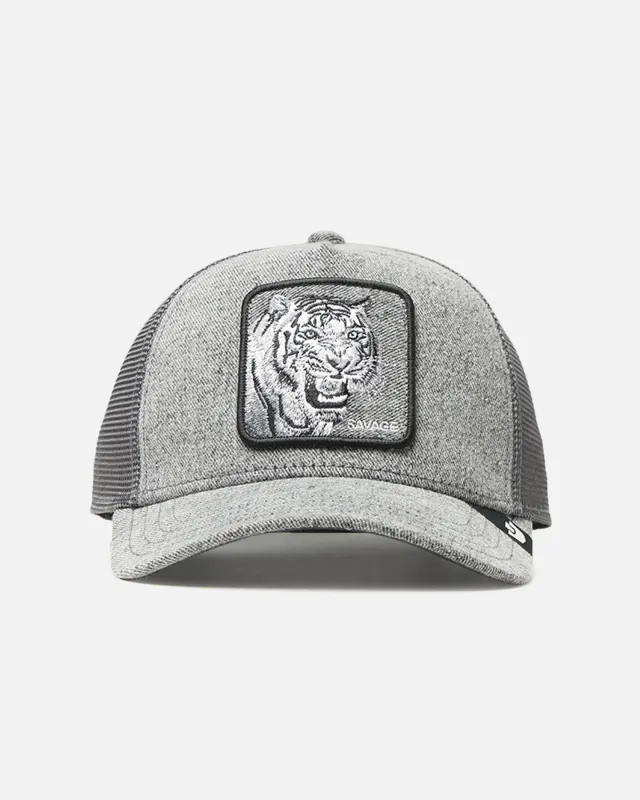 Goorin Bros Denim Savage Trucker Snapback Gray Denim sold by Culture Kings