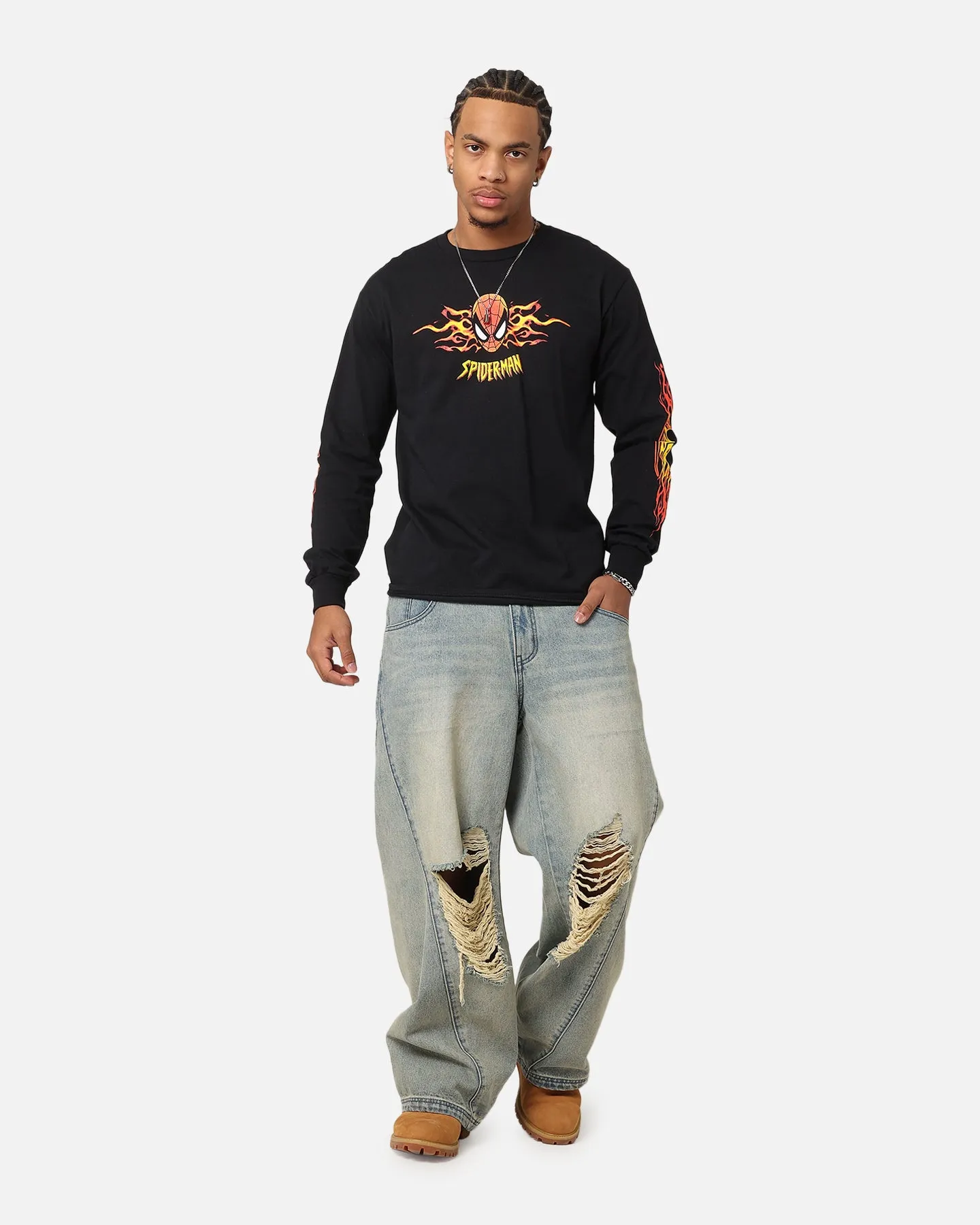 73Studio Marvel Spider-Man Y2K Spidey Long Sleeve T-Shirt Black sold by Culture Kings product image thumbnail 2