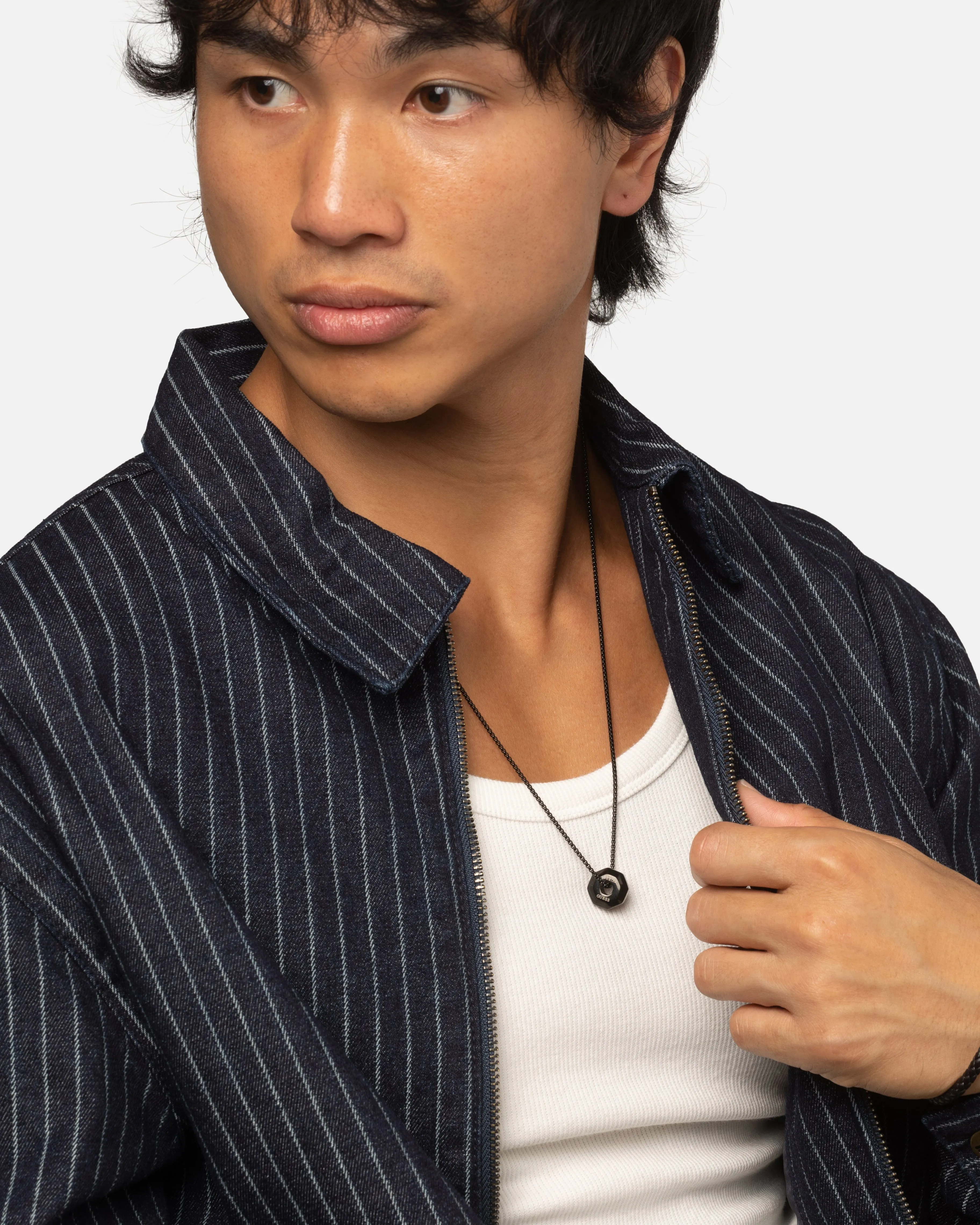 Guess Mainline Exagon 26" Charm Necklace Steel sold by Culture Kings product image thumbnail 3