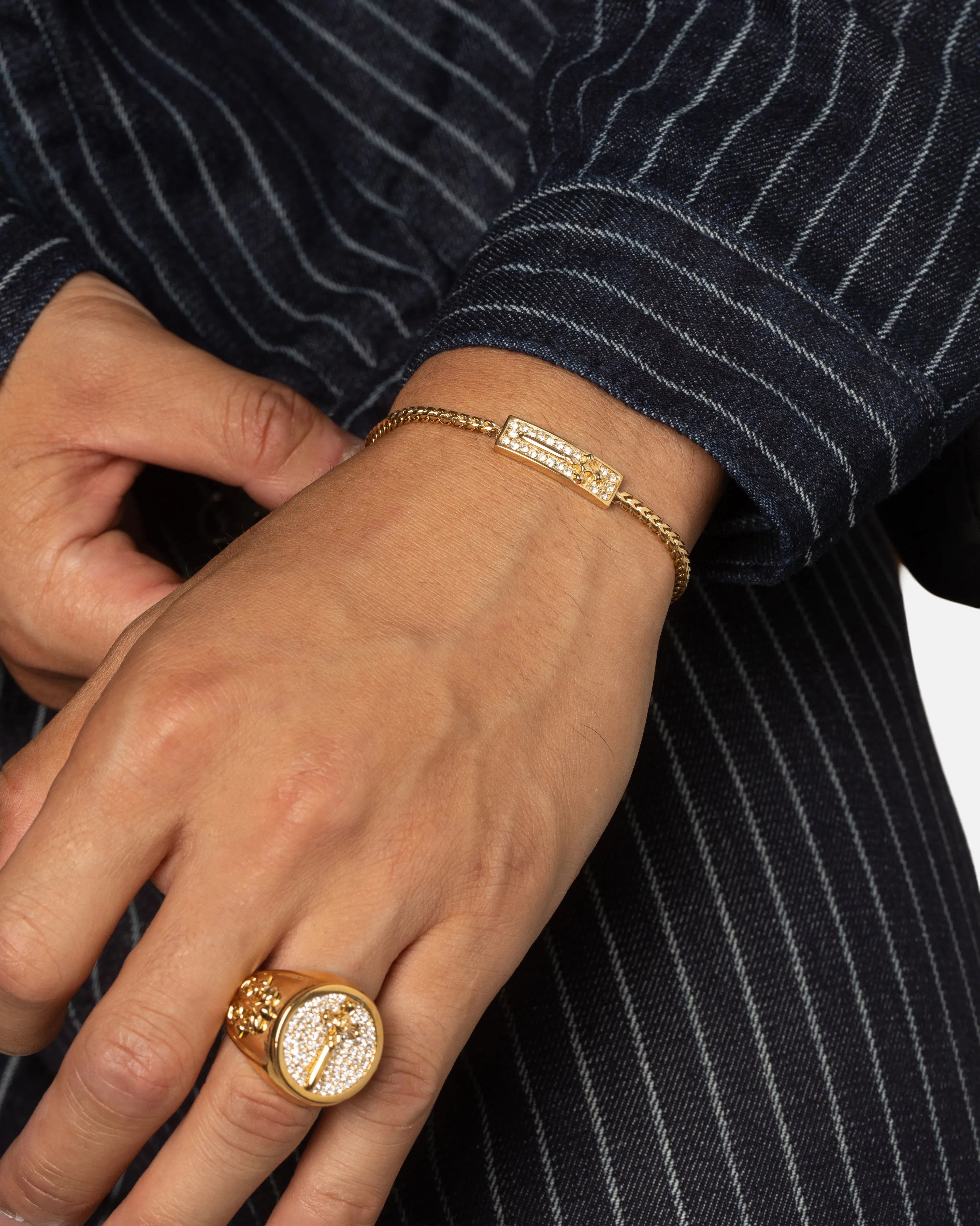 Guess Mainline Rebel Knight 18mm Dagger Crystal Ring Gold sold by Culture Kings product image thumbnail 2