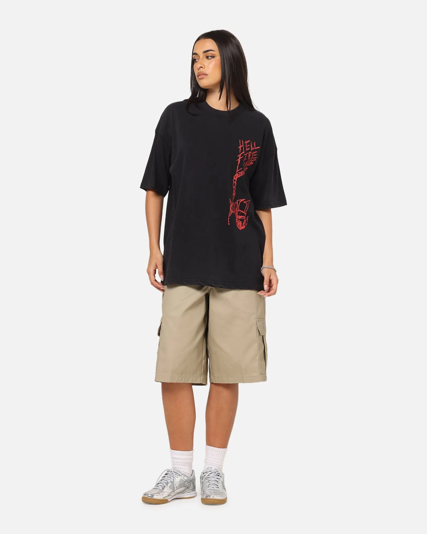 73Studio X Stranger Things Hellfire Lives T-Shirt Black Acidwash sold by Culture Kings product image thumbnail 4