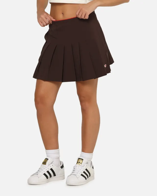 Adidas Women's Originals Pleated Skort Dark Brown sold by Culture Kings