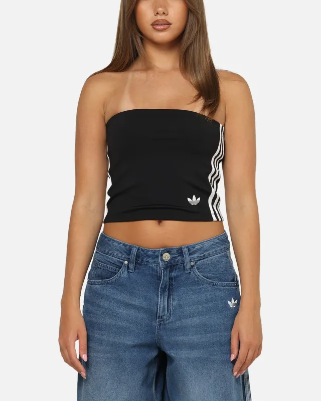 Adidas Women's 3-Stripes Tube Top Black/White sold by Culture Kings