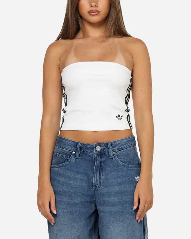 Adidas Women's 3-Stripes Tube Top White/Black sold by Culture Kings
