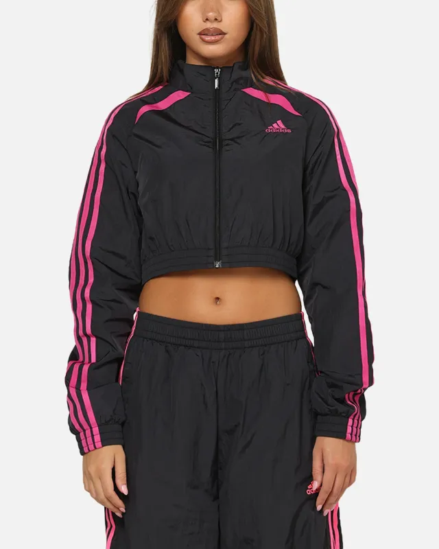 Adidas Women's Teamgeist Track Top Jacket Black/Pink sold by Culture Kings