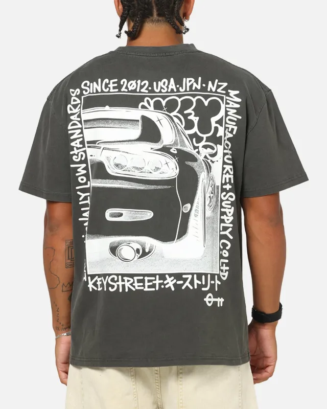 Key Street Twotone T-Shirt Black Wash sold by Culture Kings
