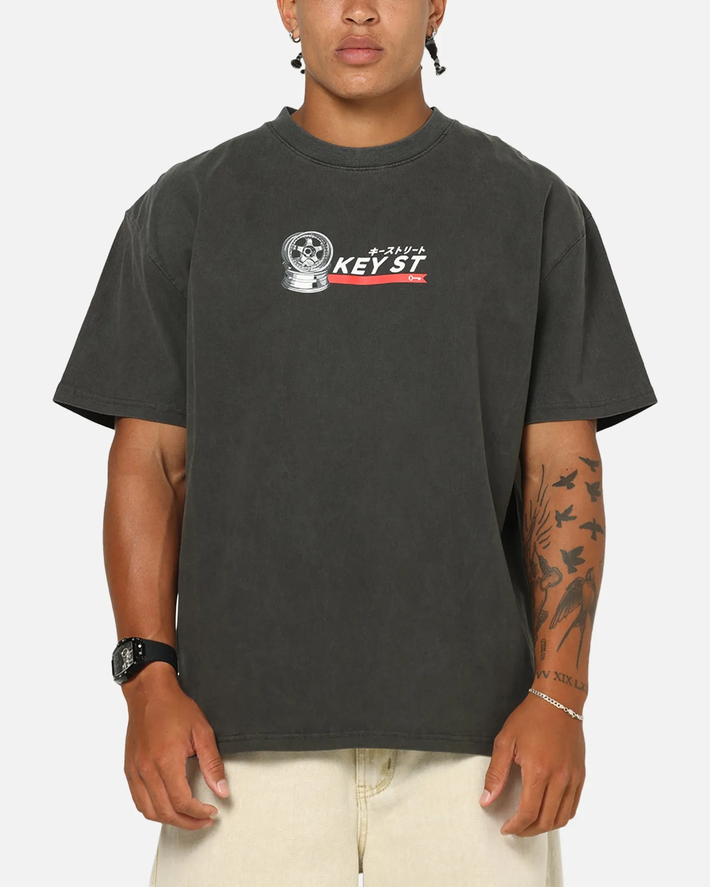 Key Street Wheels T-Shirt Black Wash sold by Culture Kings product image thumbnail 2