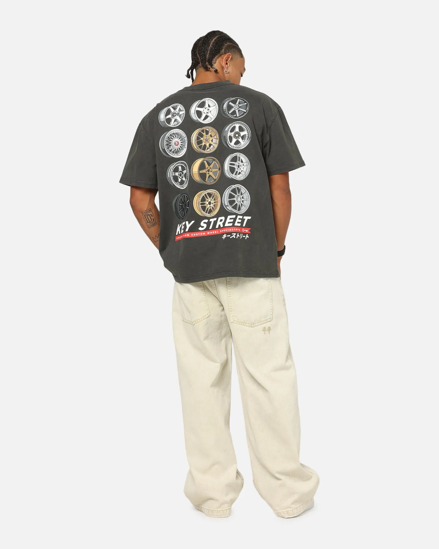 Key Street Wheels T-Shirt Black Wash sold by Culture Kings product image thumbnail 3