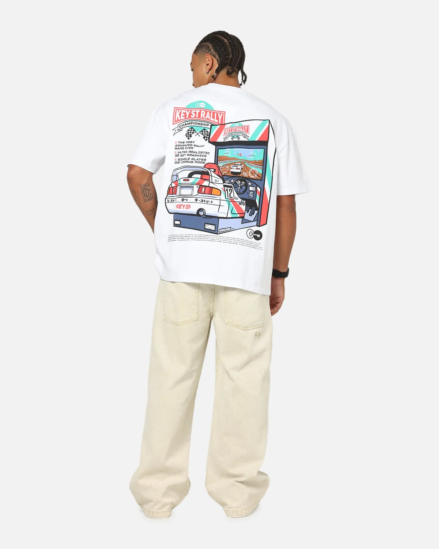 Key Street Arcade T-Shirt White sold by Culture Kings product image thumbnail 3