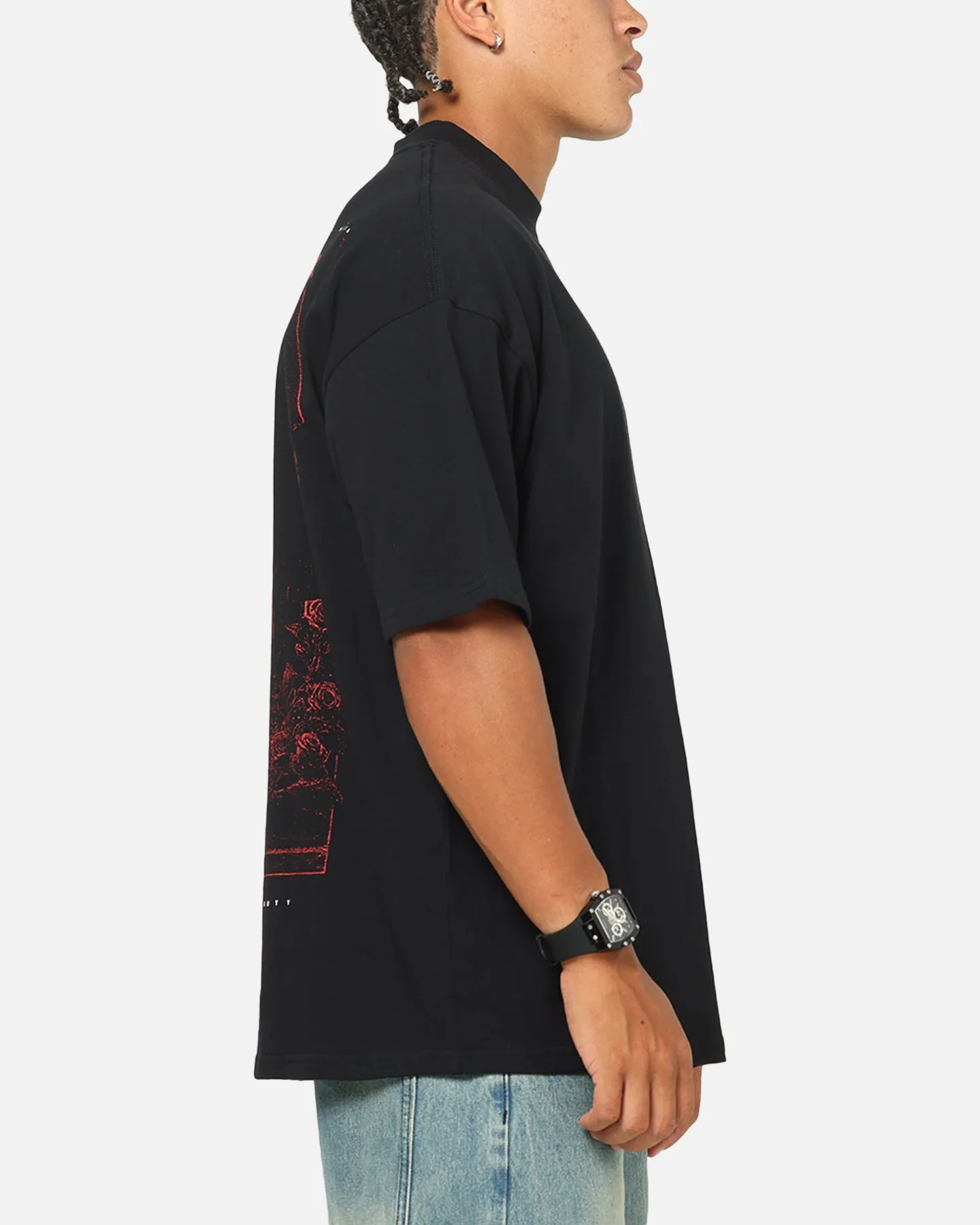 Saint Morta Divine Duty Mock Neck T-Shirt Black sold by Culture Kings product image thumbnail 5
