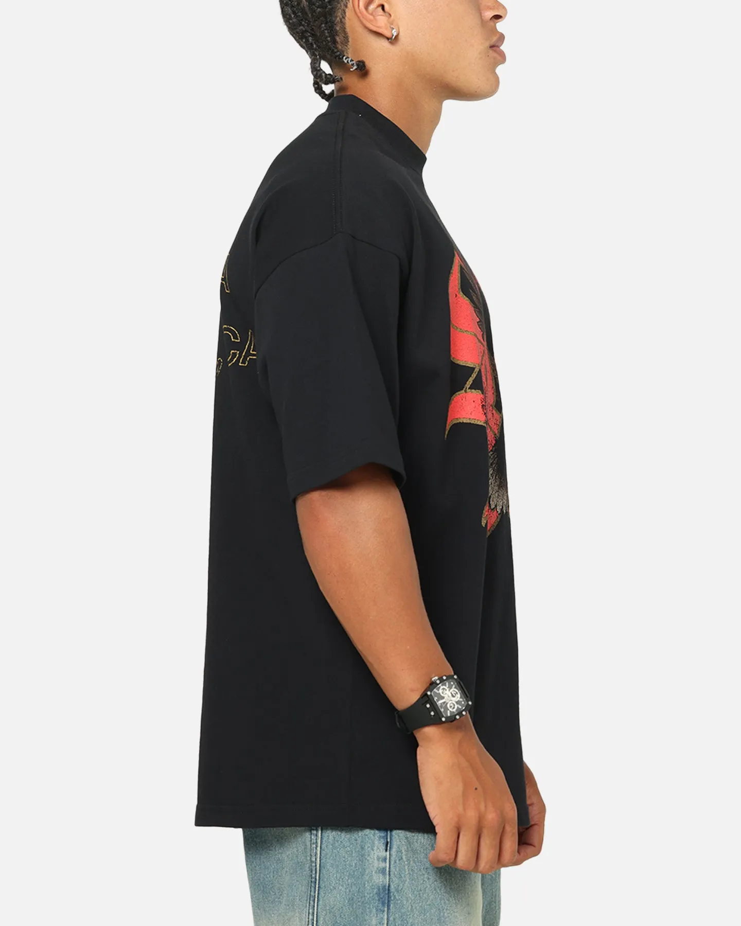 Saint Morta Highway Mock Neck T-Shirt Black sold by Culture Kings product image thumbnail 5