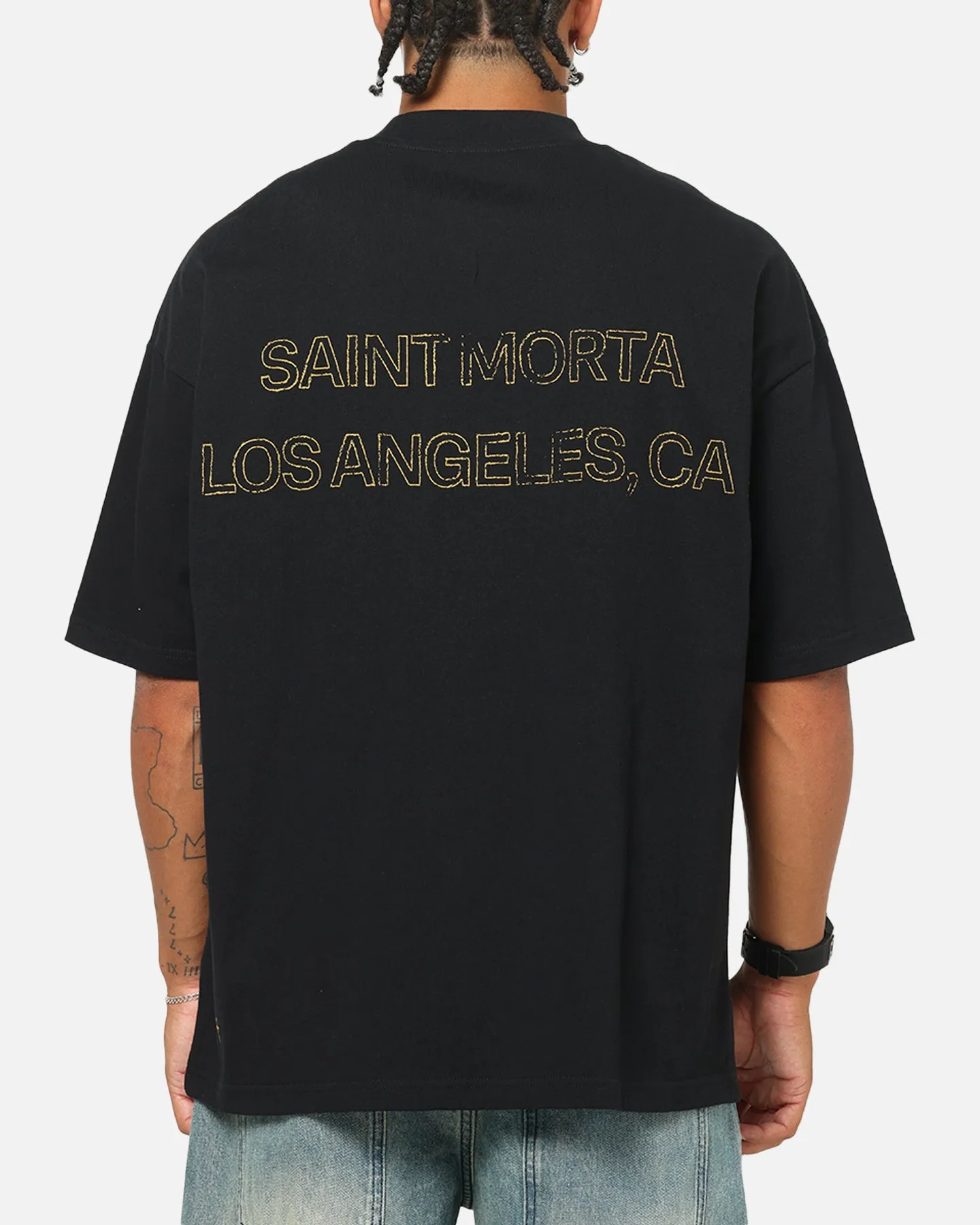 Saint Morta Highway Mock Neck T-Shirt Black sold by Culture Kings product image thumbnail 2