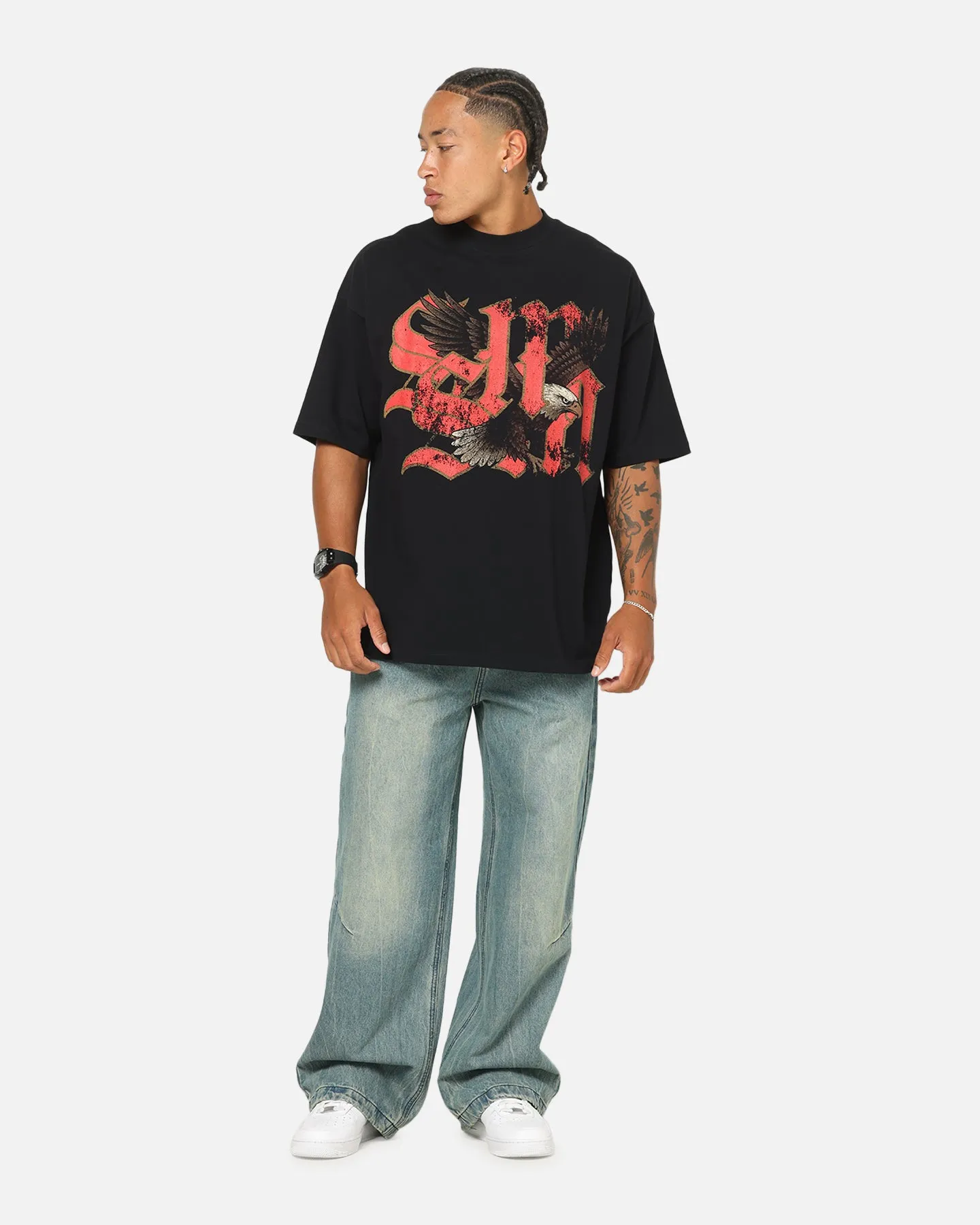 Saint Morta Highway Mock Neck T-Shirt Black sold by Culture Kings product image thumbnail 3