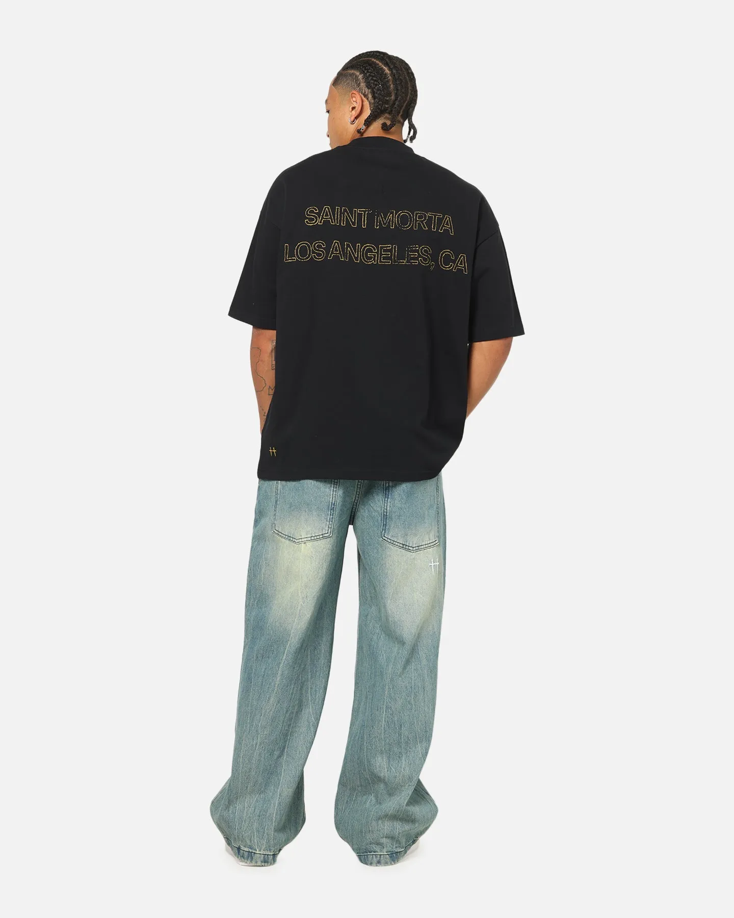 Saint Morta Highway Mock Neck T-Shirt Black sold by Culture Kings product image thumbnail 4