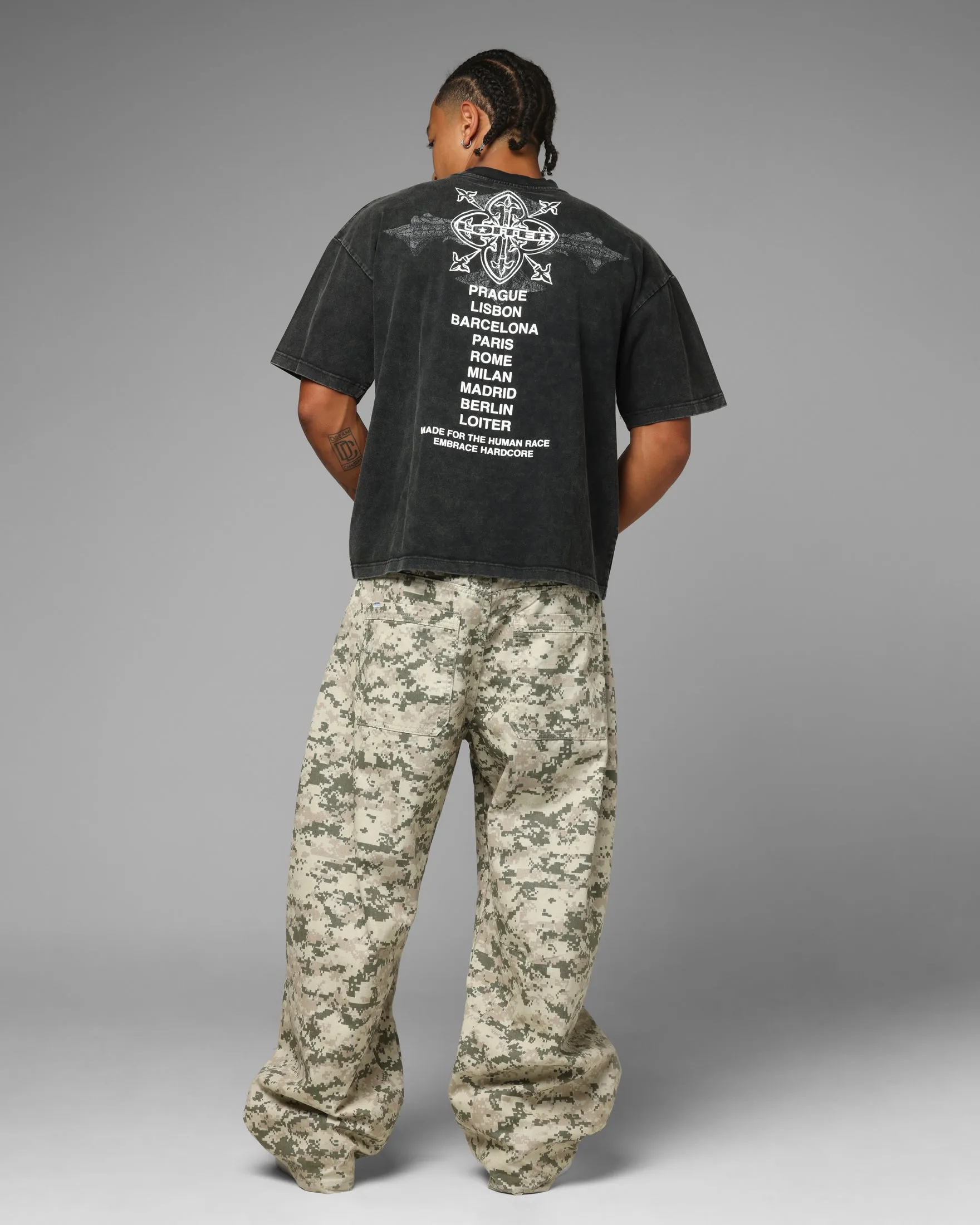 Loiter Chrome Dome T-Shirt Washed Black sold by Culture Kings product image thumbnail 4