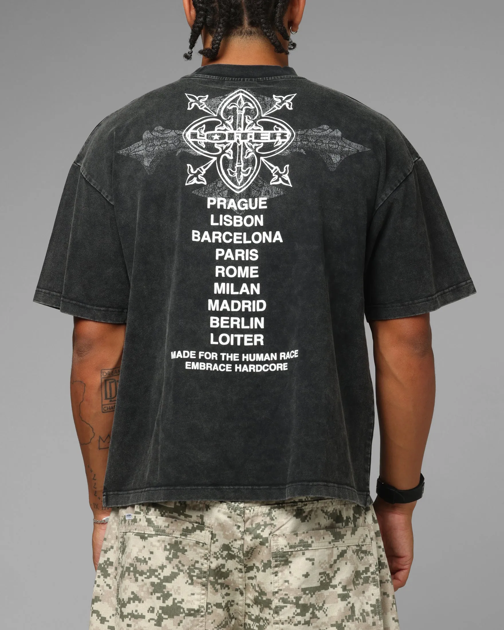 Loiter Chrome Dome T-Shirt Washed Black sold by Culture Kings product image thumbnail 2