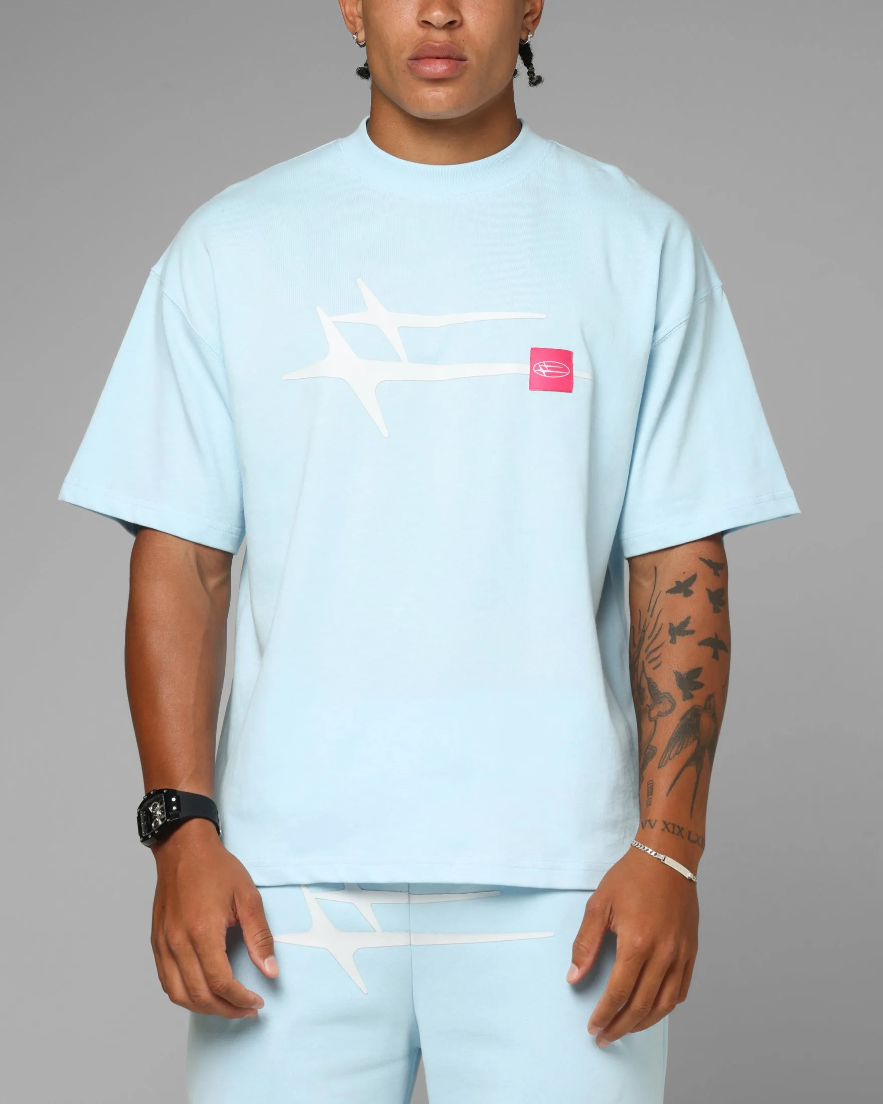 Loiter Hybrid Premium T-Shirt Light Blue sold by Culture Kings