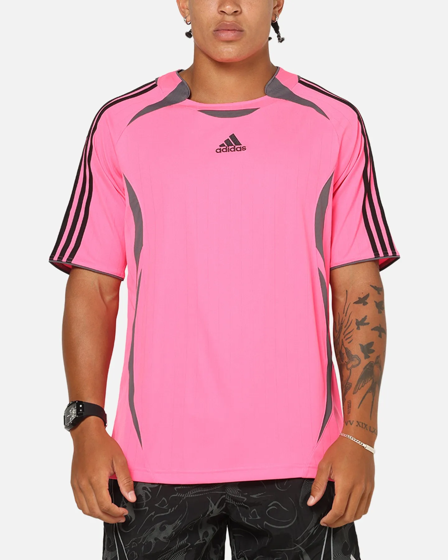Adidas Teamgeist T-Shirt Black/Lucid Pink sold by Culture Kings