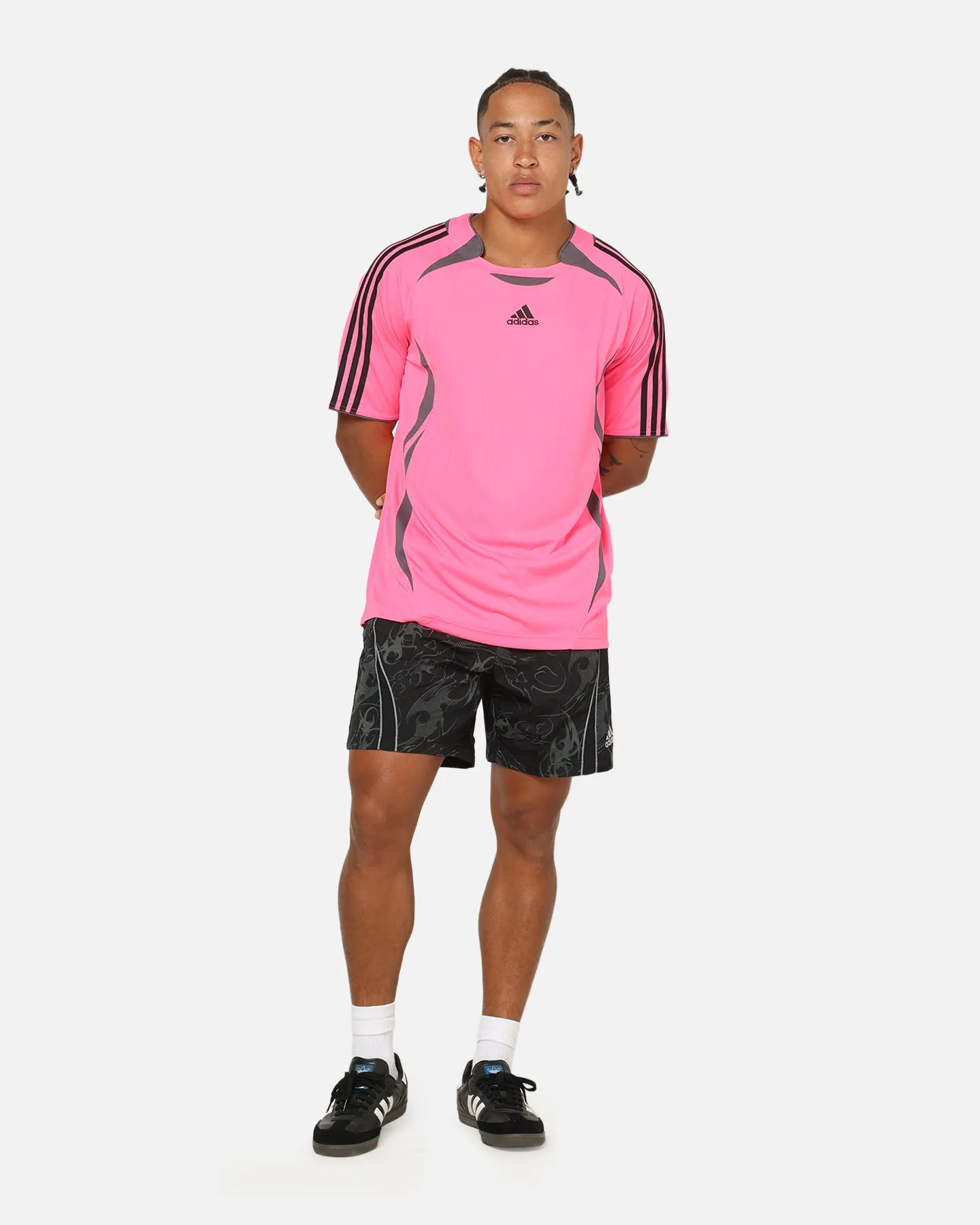 Adidas Teamgeist T-Shirt Black/Lucid Pink sold by Culture Kings product image thumbnail 2